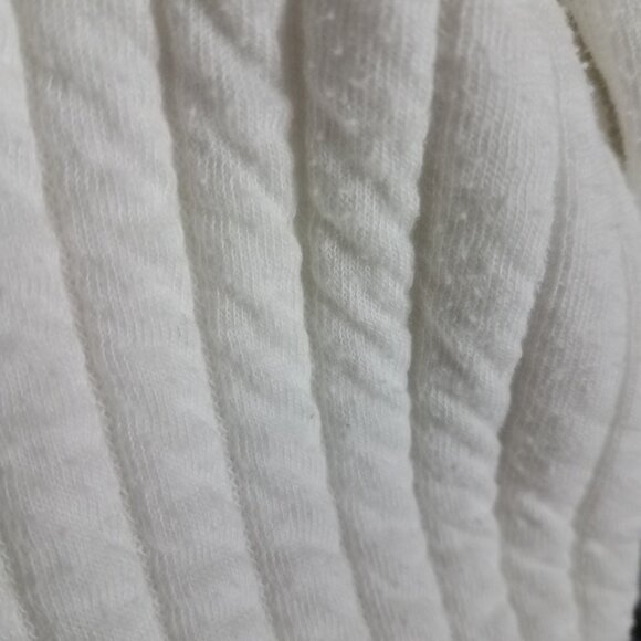 Zara Hoodie Sweater Women's Small White Ribbed Oversized Lounge Comfort Casual - Picture 6 of 11